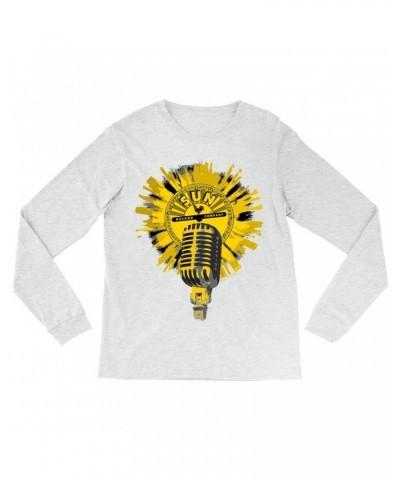 Sun Records Long Sleeve Shirt | Logo And Mic Yellow Burst Shirt $14.38 Shirts