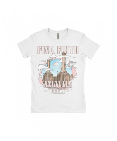 Pink Floyd Ladies' Boyfriend T-Shirt | Factory Animals Tour '77 Shirt $12.23 Shirts