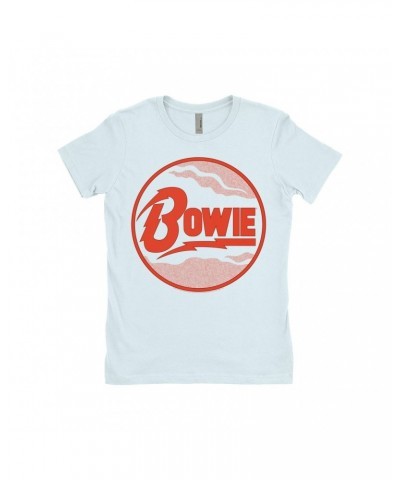 David Bowie Ladies' Boyfriend T-Shirt | Retro Diamond Dogs Logo Shirt $11.48 Shirts
