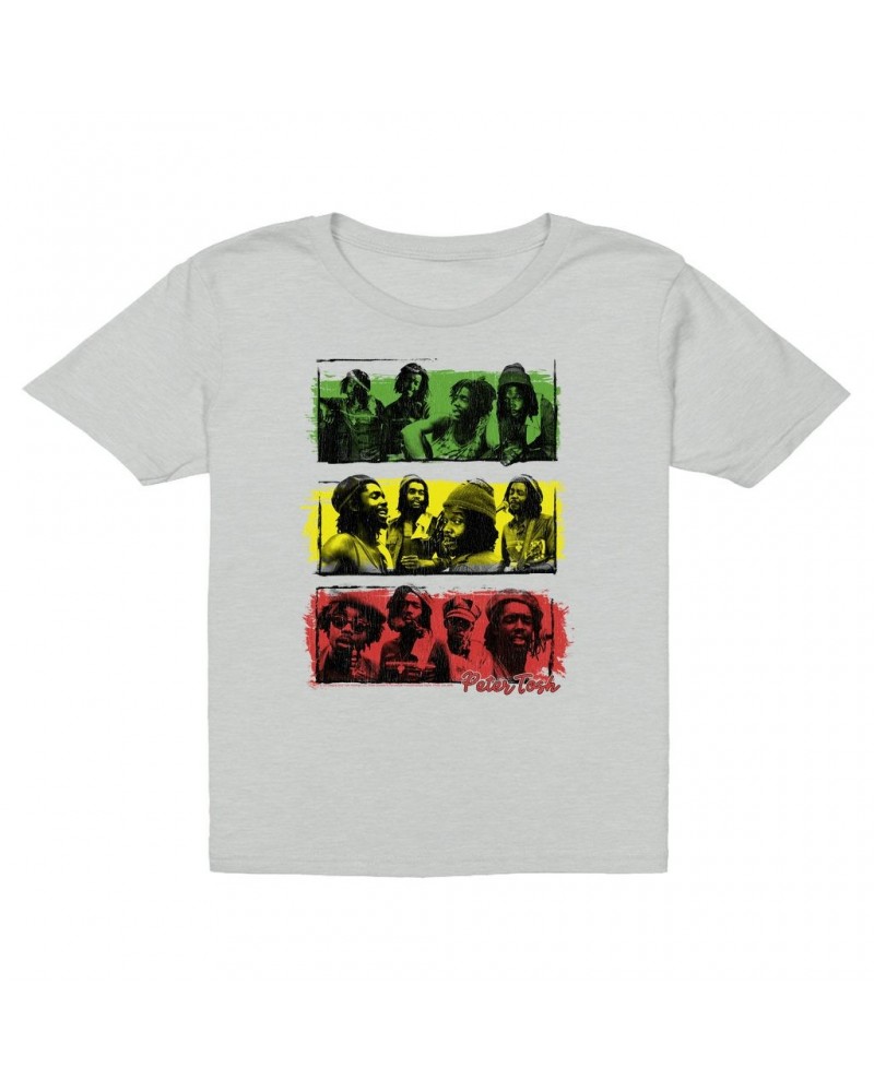Peter Tosh Kids T-Shirt | Reggae Photo Collage Kids T-Shirt $11.23 Kids