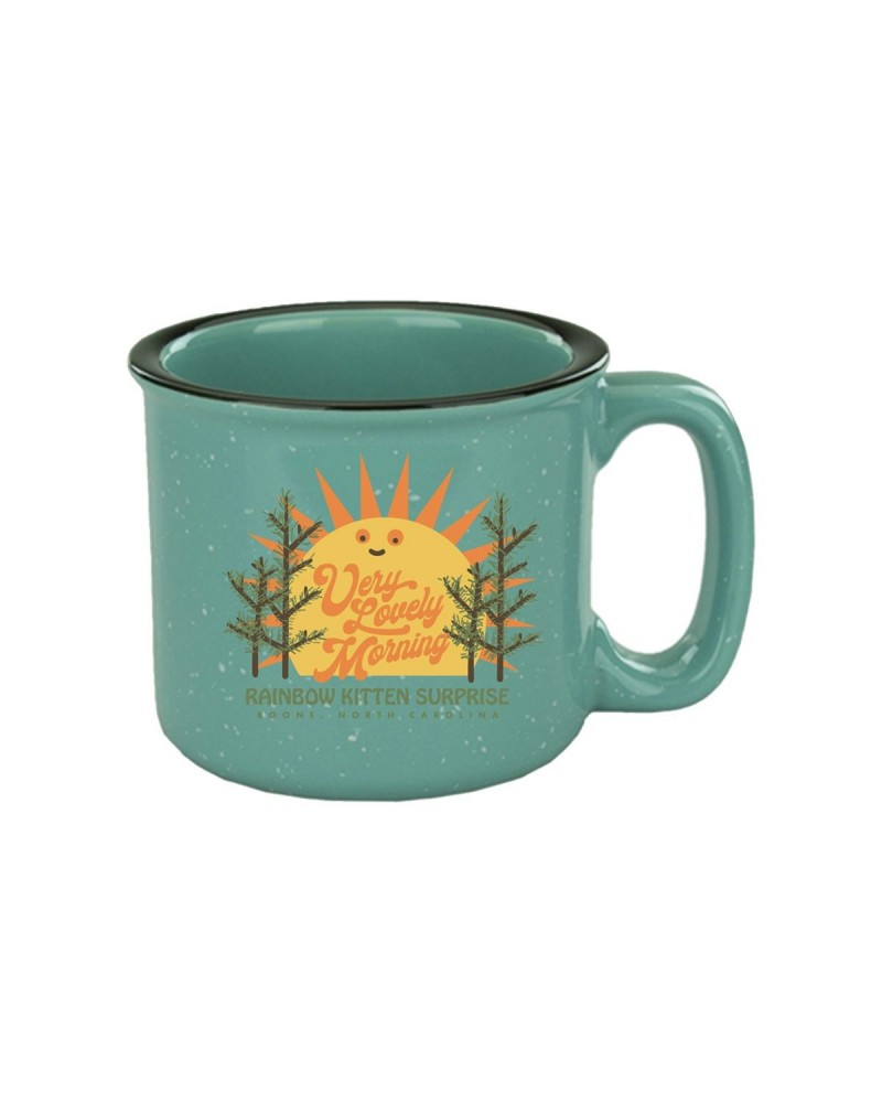 Rainbow Kitten Surprise Very Lovely Morning Ceramic Mug $8.00 Drinkware